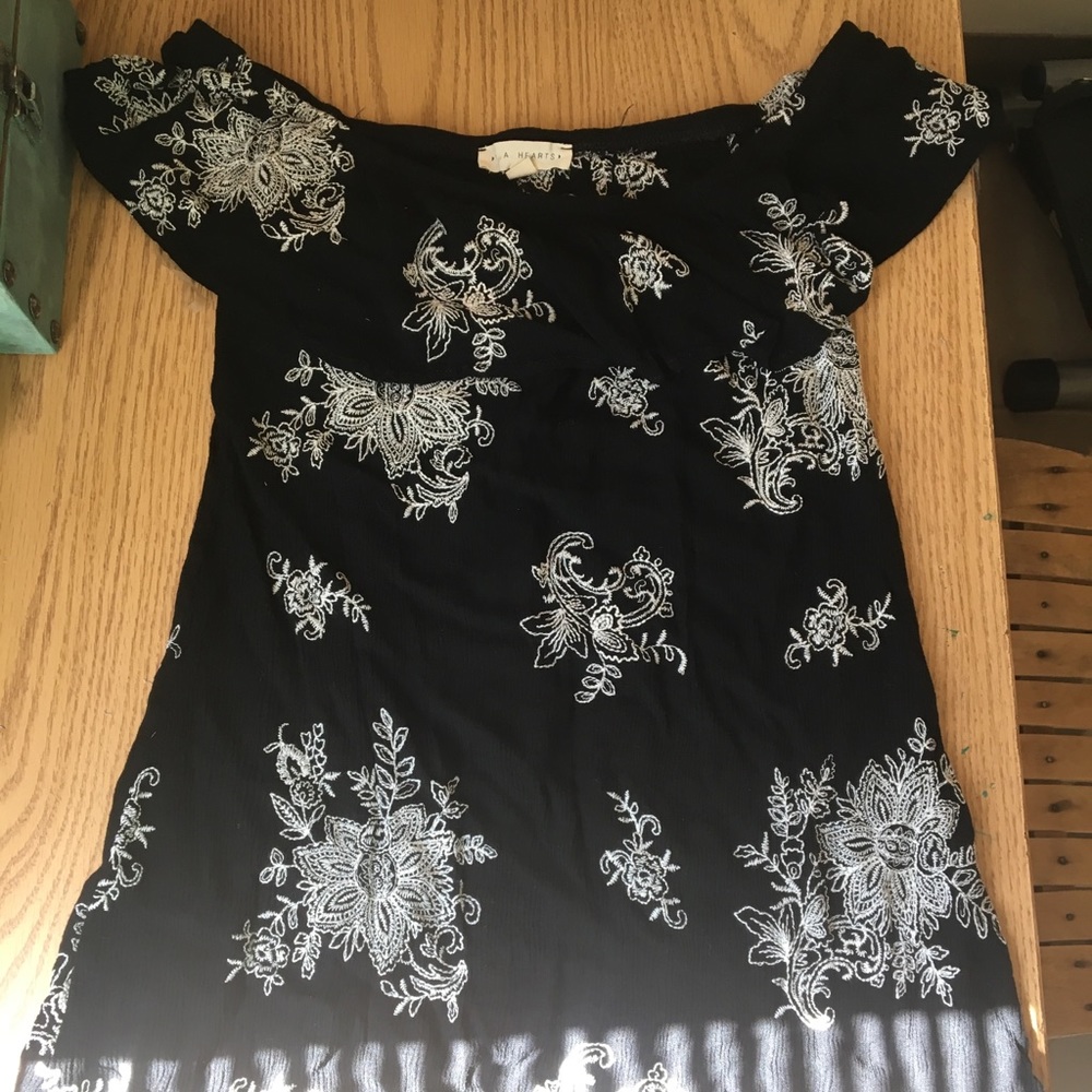 LA Hearts flowy off the shoulder top